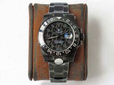 2024 New Swiss Rolex TBlack Revenge Replica GMT Master II Skull Face Watch